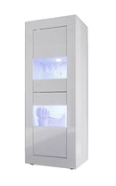 Mobile Alto da Salotto 2 Porte 61x43x162cm TFT  Basic Bianco Lucido-2