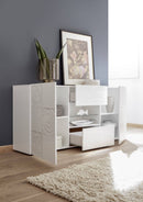 Mobile Buffet in Melaminico 180x42x84cm TFT Blossom Bianco-2