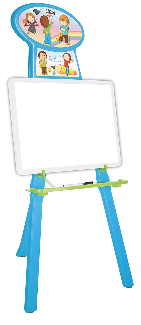 Tableau noir pour enfants 52x46x98 cm avec porte-gobelet bleu clair online