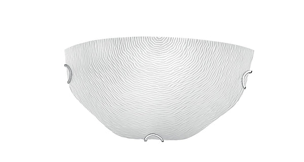 Applique en verre blanc avec décoration en relief filigrane, lampe d'intérieur moderne E27 acquista