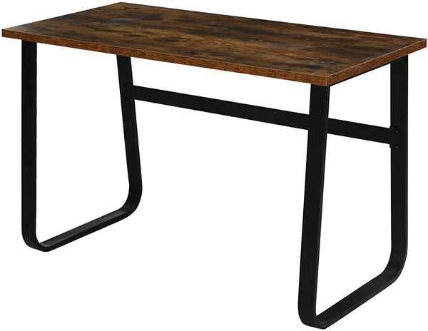 acquista Bureau PC 120x60x75 cm en Acier Noir et Bois