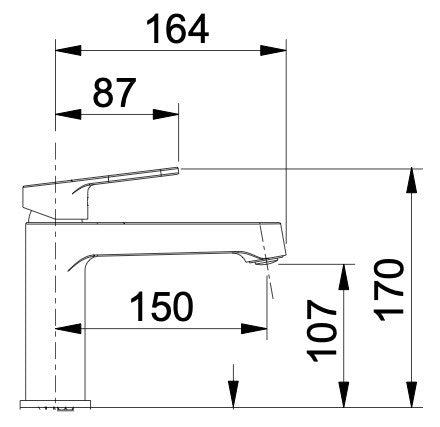 Rubinetto Miscelatore Monocomando Lavabo in Ottone Bonussi Memphis Cromato-2