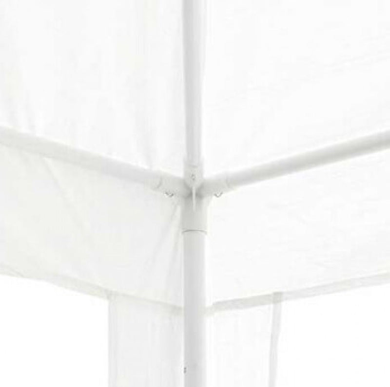 Gazebo Eco 3x3 m in Acciaio Bianco-4