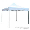 Gazebo Pieghevole Professional 3x4,5 m in Alluminio Bianco-2