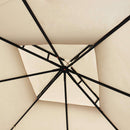 Gazebo Stark 3x3x265 h m in Metallo Beige-7