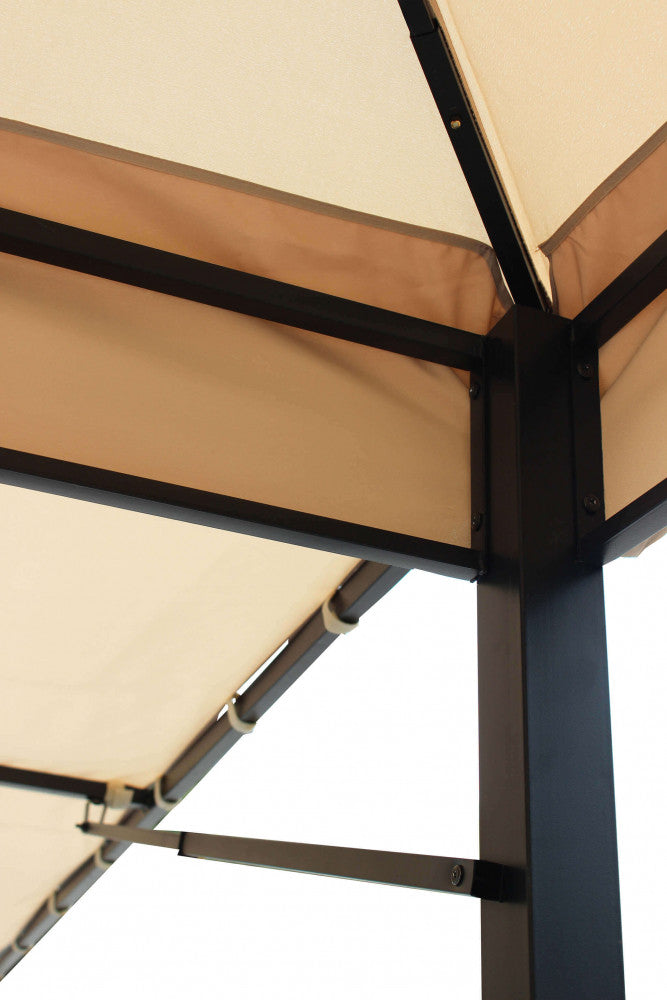 Gazebo Stark 3x3x265 h m in Metallo Beige-8