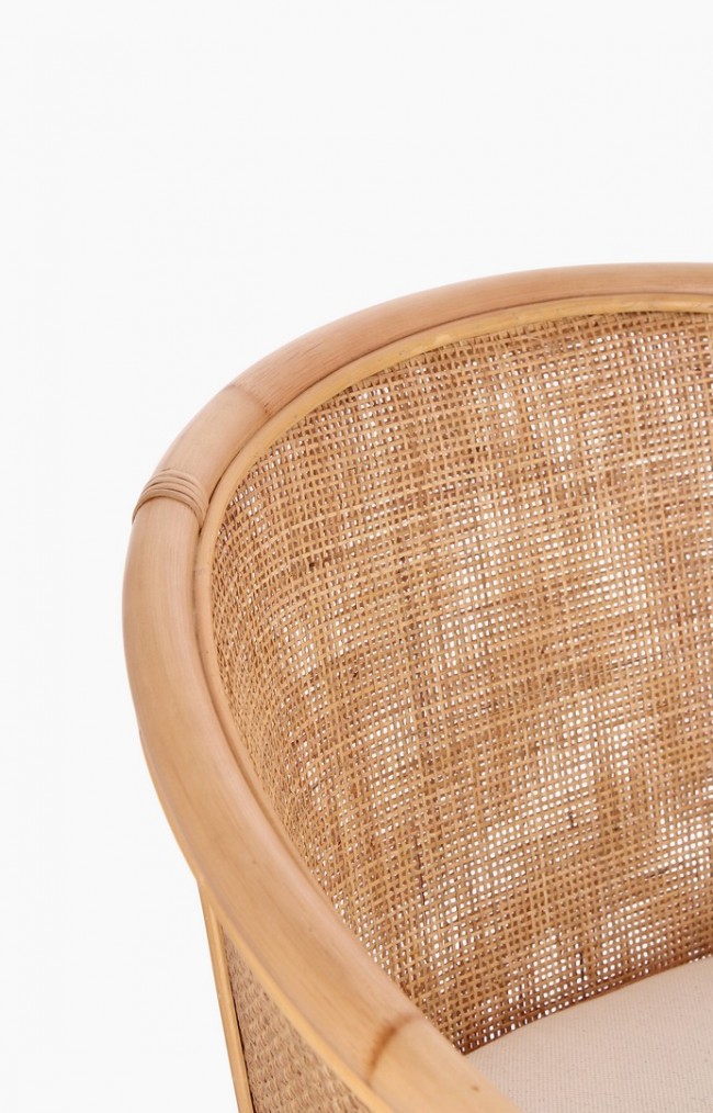 Poltrona Soggiorno 76x65x80 cm Adelfa in Rattan-5