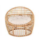 Poltrona Soggiorno 79x84x67 cm Camalote in Rattan-3