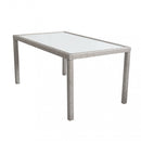 Tavolo Azore 150x90 cm in Wicker Grigio-6