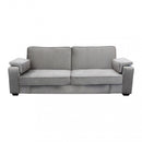 Divano Letto Darell 228x85x89 cm in Tessuto Tortora-4