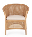 Poltrona Soggiorno 76x65x80 cm Adelfa in Rattan-2