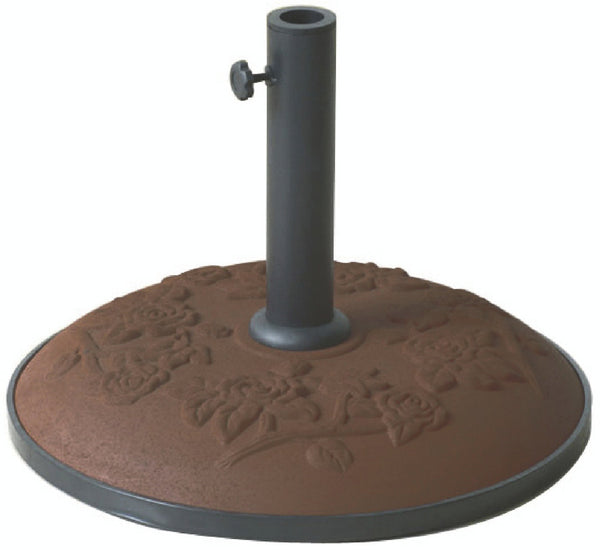 Base pour Parasol de Jardin Ø50 cm 25 Kg en Fer Soriani Marron prezzo