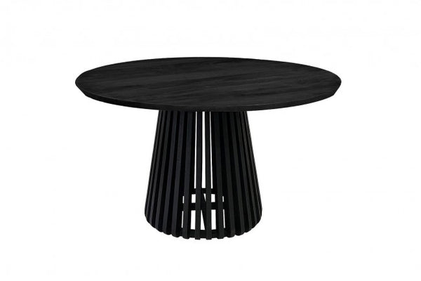 Tavolo Rotondo Fisso Ø 130x75 cm Caffè black in Legno Black prezzo