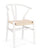 Chaise Artas 49x42x78 cm en bois blanc