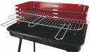 Barbecue a Carbone Carbonella Rettangolare 58x38 cm Soriani Sun-day Rosso-4