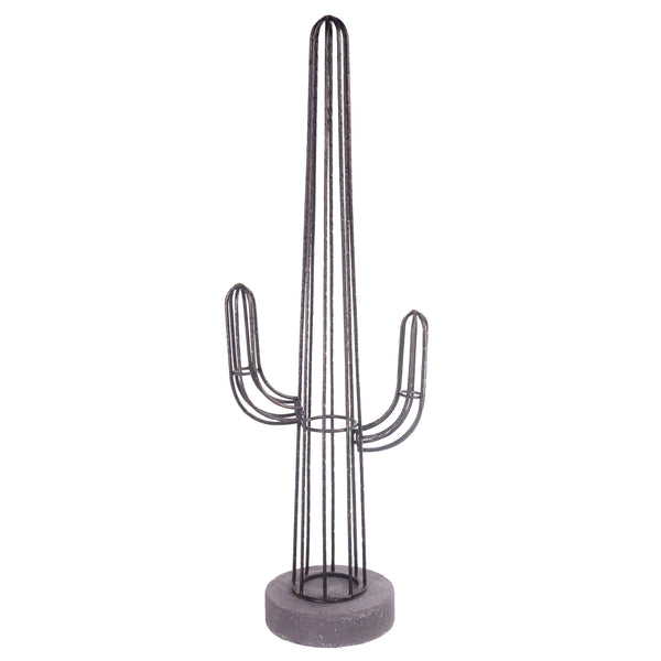 Profilé Cactus Artificiel en Métal Hauteur 91,5 cm Doré acquista