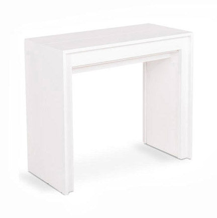 Console Extensible 90x42,5/302,5xH76 cm en MDF laqué Blanc Pinocchio sconto