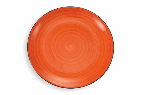 sconto Set de 6 assiettes plates Ø27,5x3 cm en grès VdE Tivoli 1996 New Baita Orange