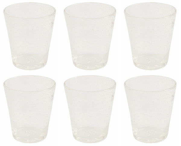 prezzo Set de 6 Verres Ø9x10 cm en Verre Soufflé VdE Tivoli 1996 Cancun Transparent