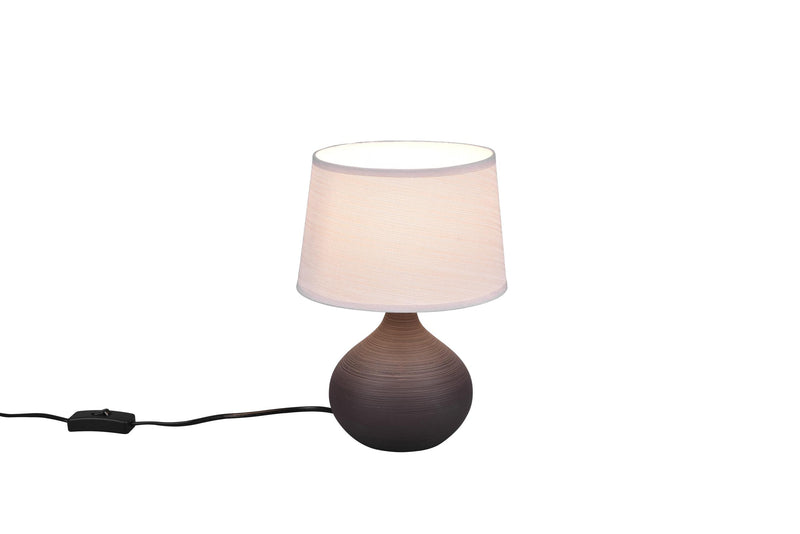 Lampada tavolo da Interno  E14 in Ceramica Marrone