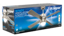 Ventilatore da Soffitto 4 Pale e Lampada Ø120 cm 3 Velocità Kooper Silver-4