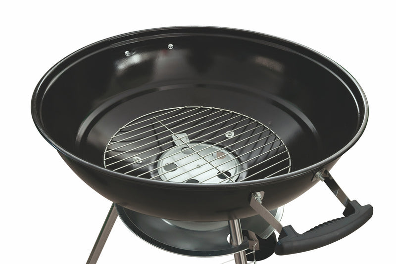 Barbecue a Carbone Carbonella Tondo con Ruote Soriani Nero-5