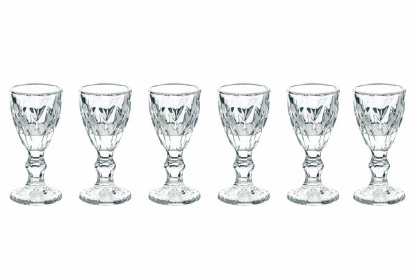 Set de 6 Verres à Liqueur Ø5x10,5 cm en Verre Prisma VdE Tivoli 1996 prezzo