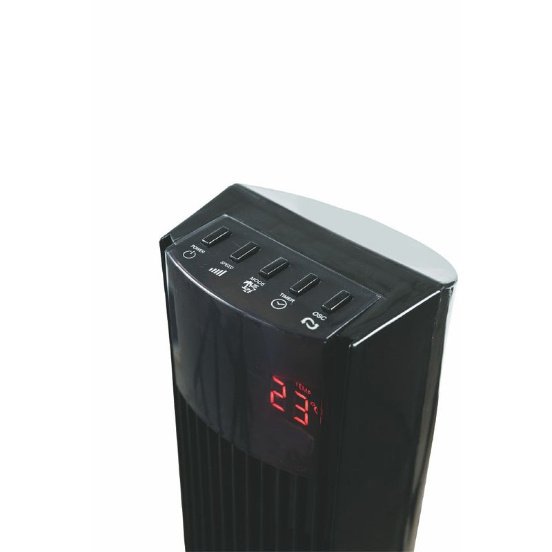 Ventilatore a Torre da Pavimento H117 cm 55W Kooper Obelisk Nero-10