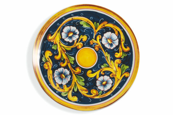 Ensemble de 2 assiettes de service en porcelaine sous glaçure à décor méditerranéen VdE Tivoli 1996 Sicilia prezzo