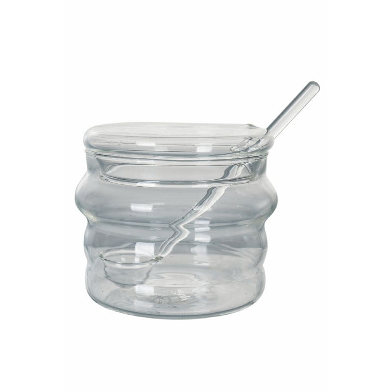 Zuccheriera con Cucchiaino Ø9x7 cm 250 ml in Vetro Borosilicato VdE Tivoli 1996 Glass-2