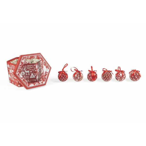 prezzo Set de 14 Boules de Noël Ø7,5 cm en Polyfoam avec Rudolf Box