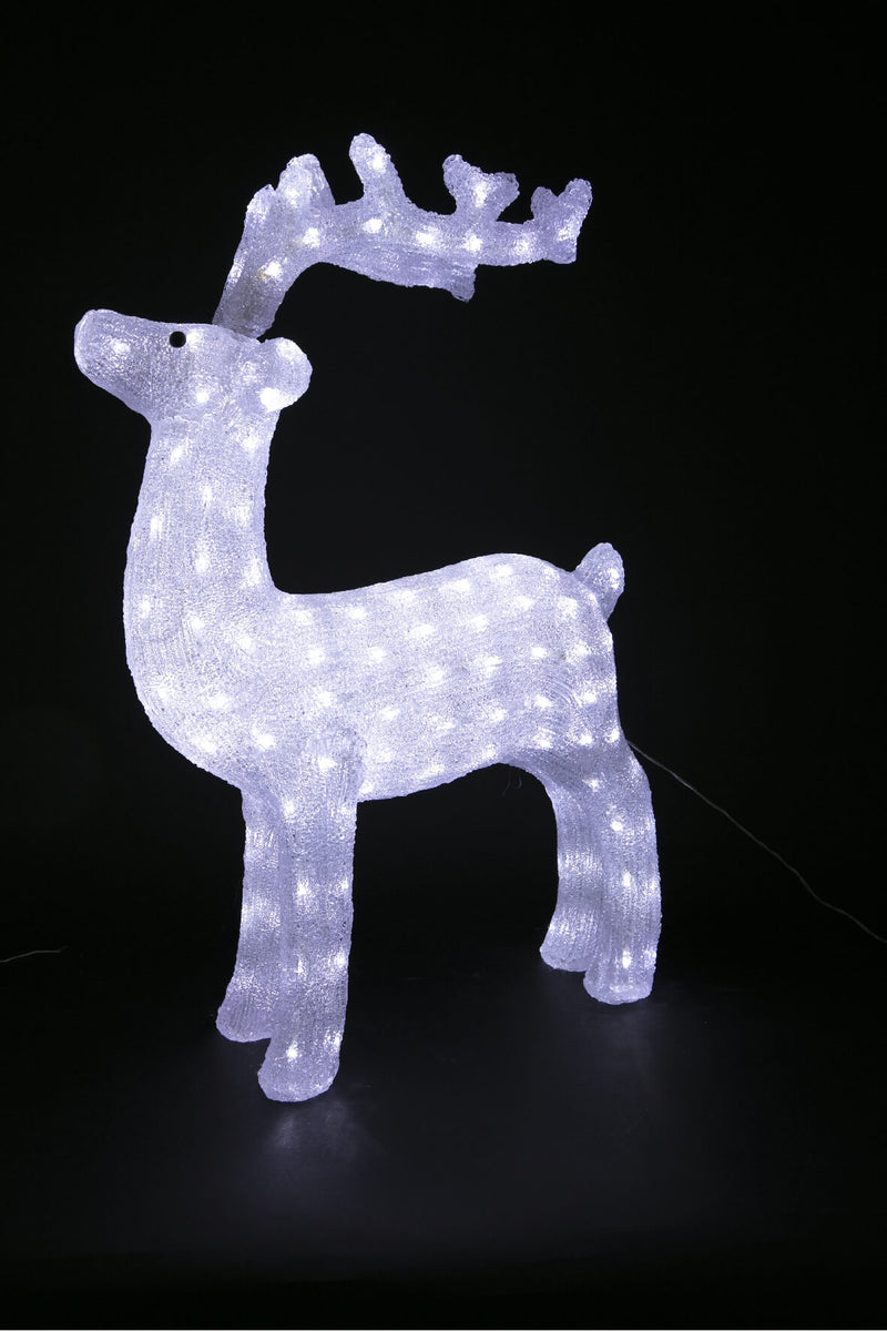 Renna Luminosa 160 LED 53x20x67 cm Bianca Soriani-2