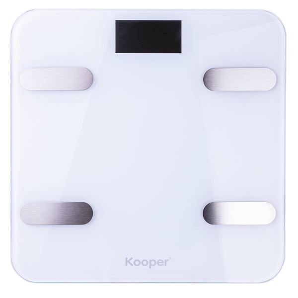 Balance Digitale Max 180 Kg en Verre avec App Bluetooth Kooper Blanc prezzo