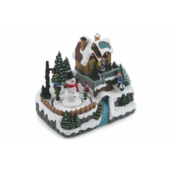 Village de Noël 20x14,5x17 cm avec Lumières, Sons et Mouvement online