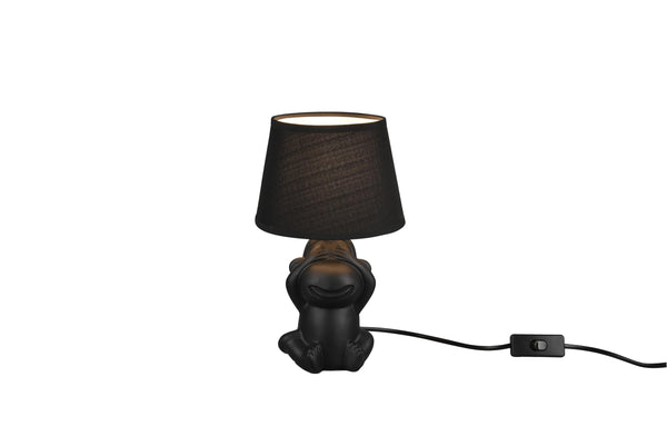 Lampe de table d'intérieur E14 en céramique noire mate online