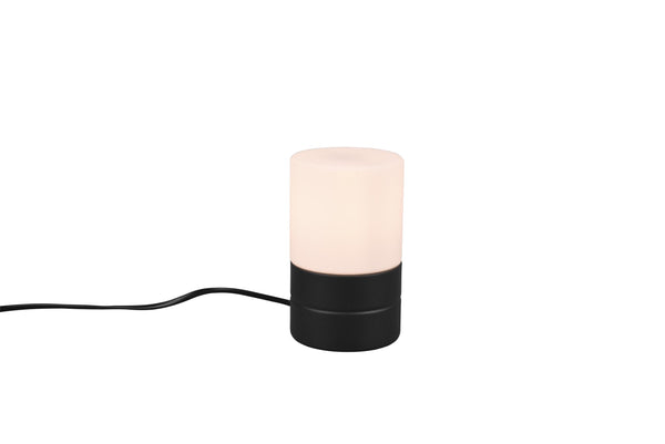 sconto Lampe de table d'intérieur E14 en métal noir mat