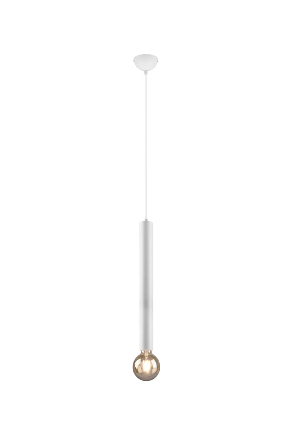 Lampe à Suspension Intérieure E27 en Métal Blanc Mat sconto