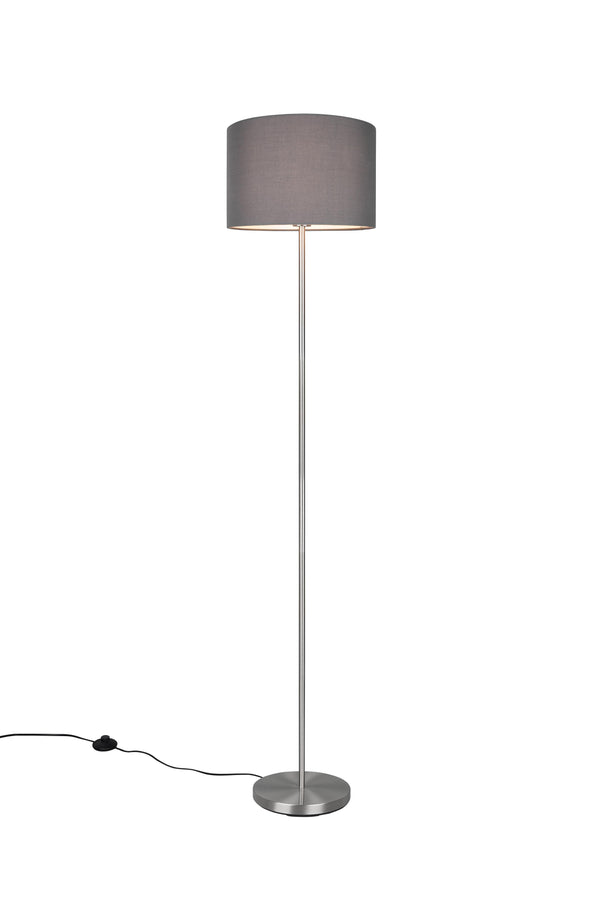 Lampadaire d'intérieur E27 en métal nickel mat online