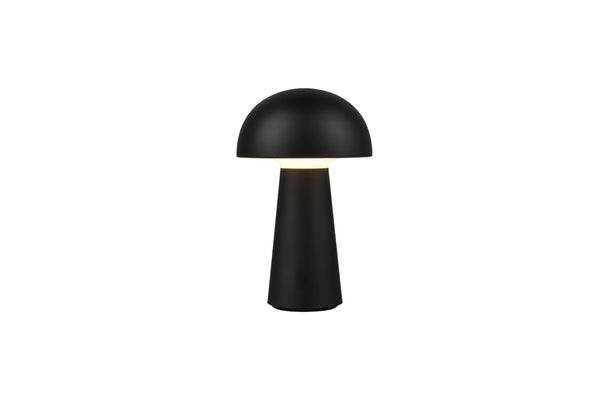 Lampe de table LED d'extérieur en plastique noir acquista