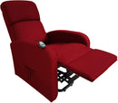 Poltrona Alzapersona Elettrica 1 Motore 65x75x101 cm in Tessuto Rossa-4