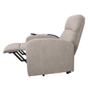 Poltrona Alzapersona Elettrica 1 Motore 75x65x101 cm in Tessuto Beige-3