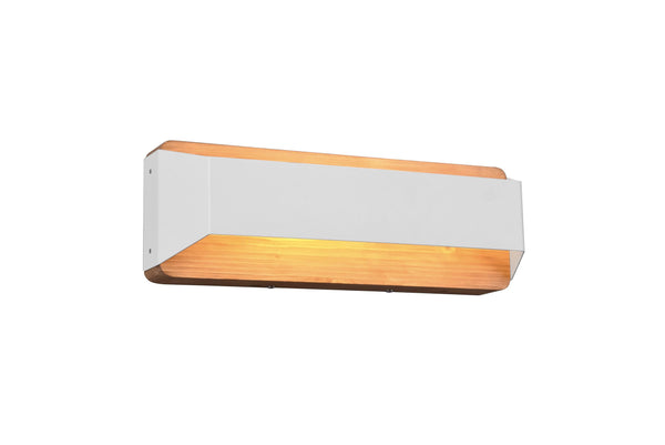 Applique murale led d'intérieur en métal blanc mat sconto