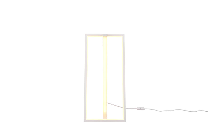 Lampada tavolo da Interno a led in Metallo Bianco Opaco