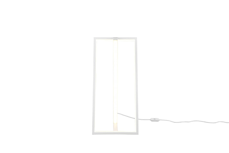 Lampada tavolo da Interno a led in Metallo Bianco Opaco