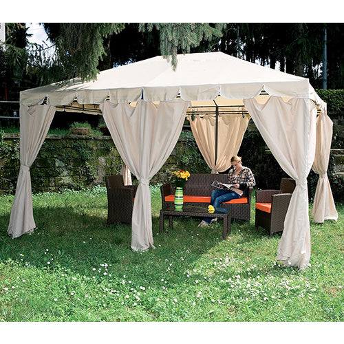 Tonnelle de jardin en acier 3x4m Bauer Armonia Ecru online