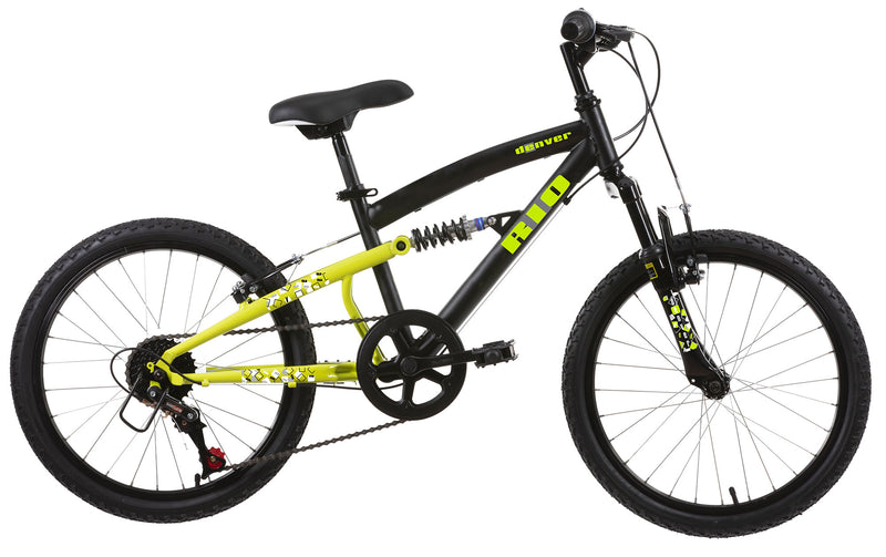 Bicicletta MTB Ragazzo 20” 6V in Acciaio Rio Nero e Verde-1