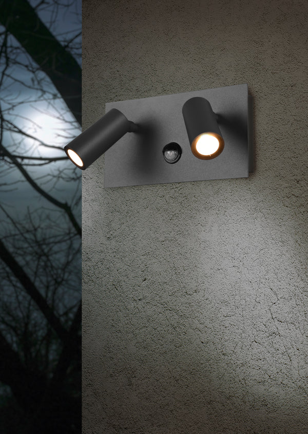 Applique d'extérieur Led en aluminium anthracite sconto