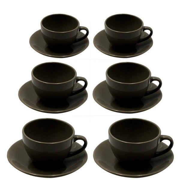 Set de 6 Tasses à Café avec Soucoupe 8x7xh5 cm en Grès Cérame Romeo Tortora acquista