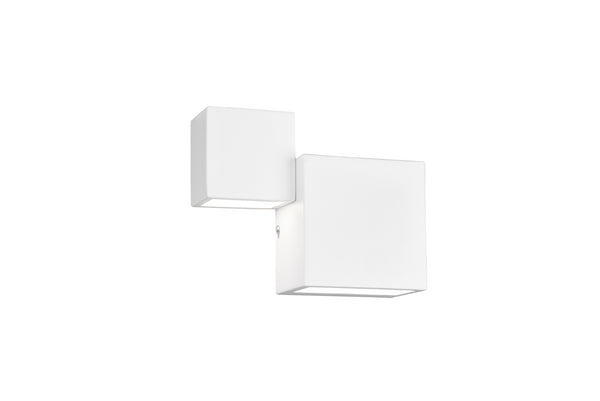 Applique murale LED d'intérieur en métal blanc mat acquista