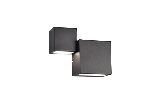 prezzo Applique murale LED d'intérieur en métal noir mat